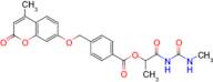 1-[(methylcarbamoyl)amino]-1-oxopropan-2-yl 4-{[(4-methyl-2-oxo-2h-chromen-7-yl)oxy]methyl}benzoate