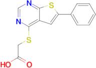 2-({6-phenylthieno[2,3-d]pyrimidin-4-yl}sulfanyl)acetic acid