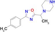1-{1-[3-(4-methylphenyl)-1,2,4-oxadiazol-5-yl]ethyl}piperazine