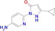 2-(5-aminopyridin-2-yl)-5-cyclopropyl-2,3-dihydro-1H-pyrazol-3-one