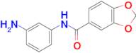 n-(3-Aminophenyl)-1,3-dioxaindane-5-carboxamide