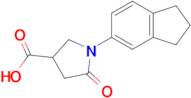 1-(2,3-Dihydro-1h-inden-5-yl)-5-oxopyrrolidine-3-carboxylic acid