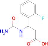 3-(Carbamoylamino)-3-(2-fluorophenyl)propanoic acid