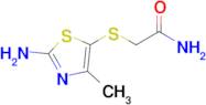 2-[(2-amino-4-methyl-1,3-thiazol-5-yl)sulfanyl]acetamide