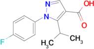 1-(4-Fluorophenyl)-5-(propan-2-yl)-1h-pyrazole-4-carboxylic acid