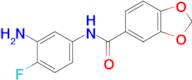 n-(3-Amino-4-fluorophenyl)-1,3-dioxaindane-5-carboxamide