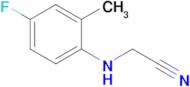 2-[(4-fluoro-2-methylphenyl)amino]acetonitrile