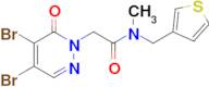 2-(4,5-Dibromo-6-oxo-1,6-dihydropyridazin-1-yl)-n-methyl-n-[(thiophen-3-yl)methyl]acetamide