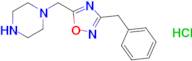 1-[(3-benzyl-1,2,4-oxadiazol-5-yl)methyl]piperazine hydrochloride