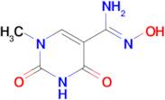 N'-hydroxy-1-methyl-2,4-dioxo-1,2,3,4-tetrahydropyrimidine-5-carboximidamide