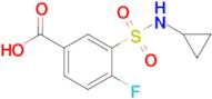 3-(Cyclopropylsulfamoyl)-4-fluorobenzoic acid