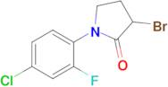 3-Bromo-1-(4-chloro-2-fluorophenyl)pyrrolidin-2-one