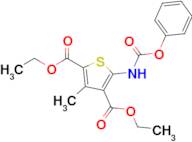 2,4-Diethyl 3-methyl-5-[(phenoxycarbonyl)amino]thiophene-2,4-dicarboxylate