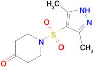 1-[(3,5-dimethyl-1h-pyrazol-4-yl)sulfonyl]piperidin-4-one