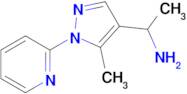 1-[5-methyl-1-(pyridin-2-yl)-1h-pyrazol-4-yl]ethan-1-amine