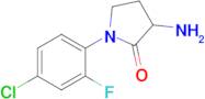 3-Amino-1-(4-chloro-2-fluorophenyl)pyrrolidin-2-one