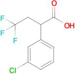 2-(3-Chlorophenyl)-4,4,4-trifluorobutanoic acid