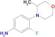 3-Fluoro-4-(3-methylmorpholin-4-yl)aniline