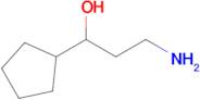 3-Amino-1-cyclopentylpropan-1-ol