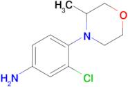 3-Chloro-4-(3-methylmorpholin-4-yl)aniline