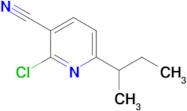 6-(Butan-2-yl)-2-chloropyridine-3-carbonitrile