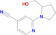 2-[2-(hydroxymethyl)pyrrolidin-1-yl]pyridine-4-carbonitrile