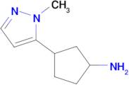 3-(1-Methyl-1h-pyrazol-5-yl)cyclopentan-1-amine