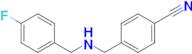 4-({[(4-fluorophenyl)methyl]amino}methyl)benzonitrile