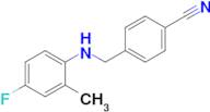 4-{[(4-fluoro-2-methylphenyl)amino]methyl}benzonitrile