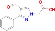 2-(4-Formyl-3-phenyl-1h-pyrazol-1-yl)acetic acid