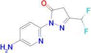 1-(5-Aminopyridin-2-yl)-3-(difluoromethyl)-4,5-dihydro-1h-pyrazol-5-one