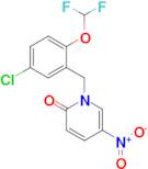 1-{[5-chloro-2-(difluoromethoxy)phenyl]methyl}-5-nitro-1,2-dihydropyridin-2-one