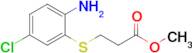 Methyl 3-[(2-amino-5-chlorophenyl)sulfanyl]propanoate