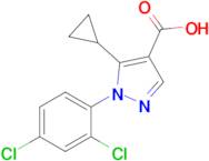 5-Cyclopropyl-1-(2,4-dichlorophenyl)-1h-pyrazole-4-carboxylic acid