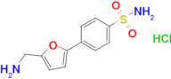 4-[5-(aminomethyl)furan-2-yl]benzene-1-sulfonamide hydrochloride