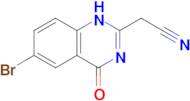 2-(6-bromo-4-oxo-1,4-dihydroquinazolin-2-yl)acetonitrile