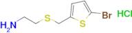 2-{[(5-bromothiophen-2-yl)methyl]sulfanyl}ethan-1-amine hydrochloride