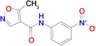 5-Methyl-n-(3-nitrophenyl)-1,2-oxazole-4-carboxamide