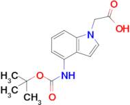 2-(4-{[(tert-butoxy)carbonyl]amino}-1h-indol-1-yl)acetic acid