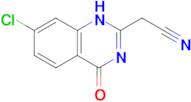 2-(7-chloro-4-oxo-1,4-dihydroquinazolin-2-yl)acetonitrile