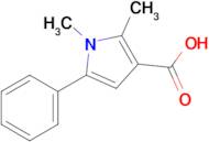 1,2-Dimethyl-5-phenyl-1h-pyrrole-3-carboxylic acid