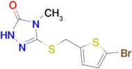 3-{[(5-bromothiophen-2-yl)methyl]sulfanyl}-4-methyl-4,5-dihydro-1h-1,2,4-triazol-5-one