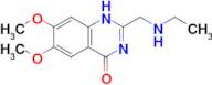 2-[(ethylamino)methyl]-6,7-dimethoxy-1,4-dihydroquinazolin-4-one