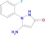 5-amino-1-(2-fluorophenyl)-2,3-dihydro-1H-pyrazol-3-one