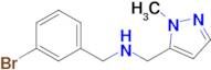 [(3-bromophenyl)methyl][(1-methyl-1h-pyrazol-5-yl)methyl]amine