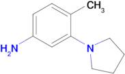 4-Methyl-3-(pyrrolidin-1-yl)aniline