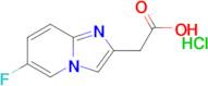 2-{6-fluoroimidazo[1,2-a]pyridin-2-yl}acetic acid hydrochloride