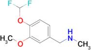 {[4-(difluoromethoxy)-3-methoxyphenyl]methyl}(methyl)amine