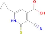 3-Cyano-6-cyclopropyl-2-sulfanylidene-1,2-dihydropyridine-4-carboxylic acid