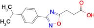 3-{3-[4-(propan-2-yl)phenyl]-1,2,4-oxadiazol-5-yl}propanoic acid